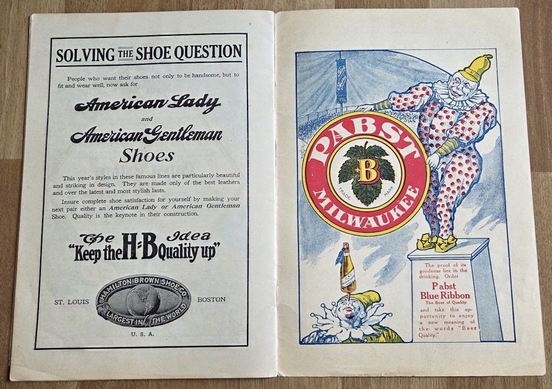 Buffalo Bill Cody Wild West Show Program RARE 1910