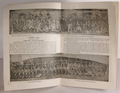Buffalo Bill Cody Wild West Show Program RARE 1910