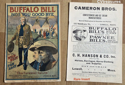 Buffalo Bill Cody Wild West Show Program RARE 1910