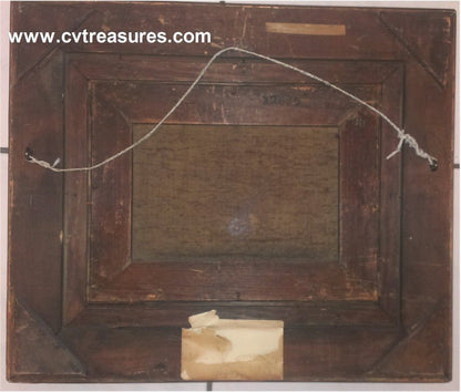 CARL OLSON Stunning Seacsape oil canvas mid - 19th Century