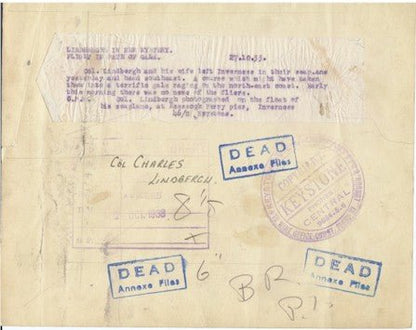 Charles Lindbergh - Historic Wire Service photo 1933 - 2