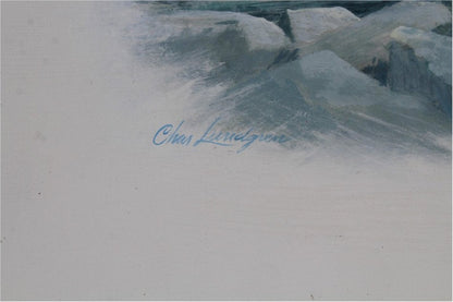 Charles Lundgren Nautical Marine Battleship Seascape Painting oil Historical Art Resolution James Cook