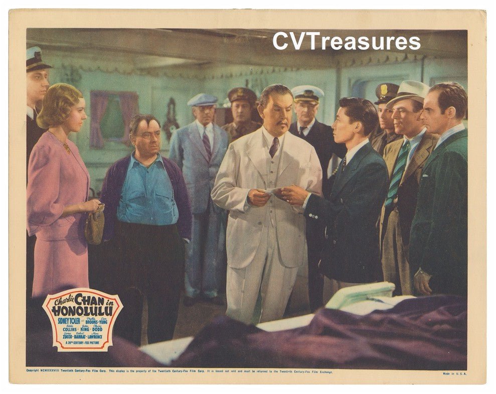 Charlie Chan in HONOLULU Original Vintage Movie Poster RARE lobby card 3