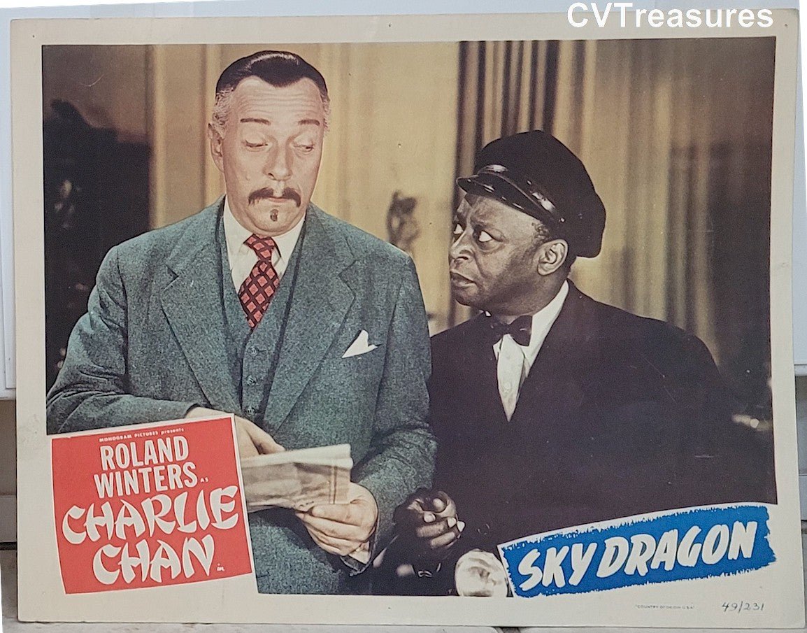 CHARLIE CHAN Sky Dragon Vintage movie poster Lobby Card 1949 2