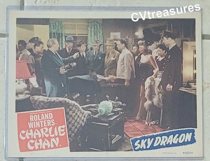 CHARLIE CHAN Sky Dragon Vintage movie poster Lobby Card 1949 3