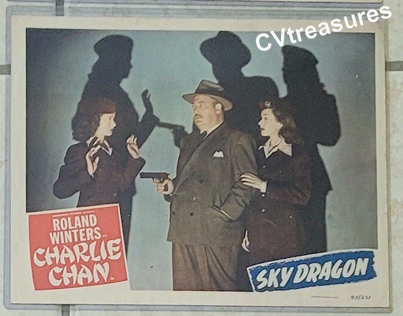 CHARLIE CHAN Sky Dragon Vintage movie poster Lobby Card 1949 4