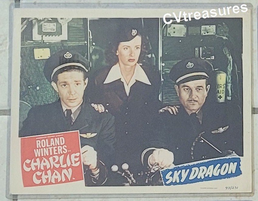 CHARLIE CHAN Sky Dragon Vintage movie poster Lobby Card 1949 5
