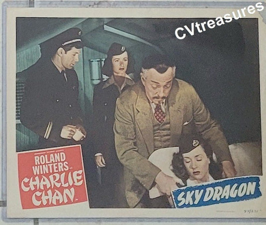CHARLIE CHAN Sky Dragon Vintage movie poster Lobby Card 1949 7