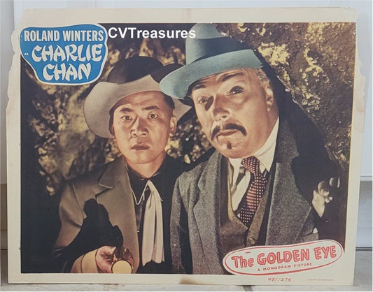 CHARLIE CHAN The Golden Eye Vintage movie poster Lobby Card 1948 5