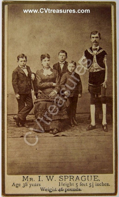 CIRCUS SIDESHOW Cabinet Historical Antique Vintage Type 1 Photo Living Human Skeleton Barnum Baily 1875