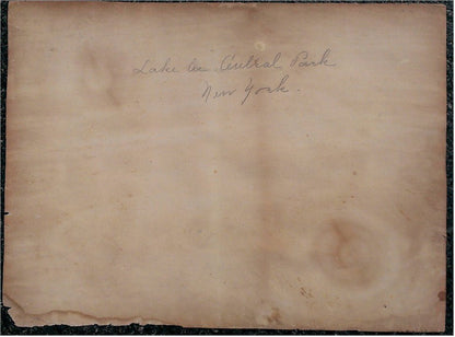 Currier & Ives Hand - colored Engraving of Central Park 1862