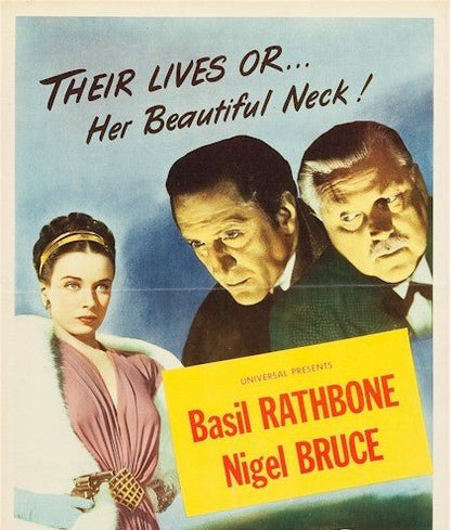 Dressed to Kill vintage insert Sherlock Holmes Basil Rathbone CVTreasures Dressed to Kill vintage insert Sherlock Holmes Basil Rathbone CVTreasures