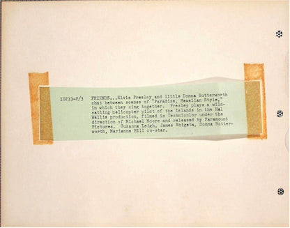 Elvis Presley Original Vintage Keybook Photo 1965