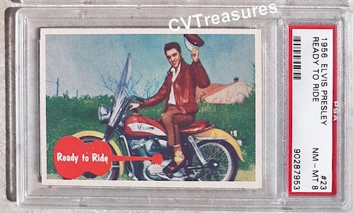 Elvis Presley Topps Card 23 1956 PSA 8 Mint