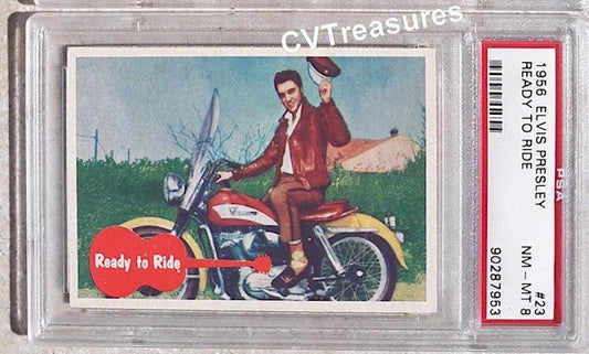 Elvis Presley Topps Card 23 1956 PSA 8 Mint