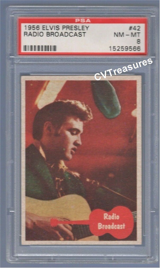 Elvis Presley Topps Card 42 1956 PSA 8 Mint