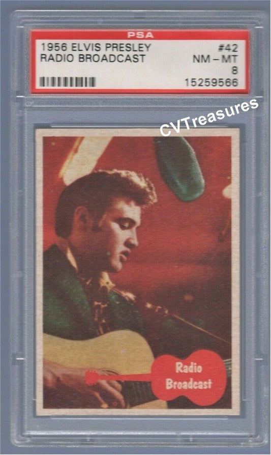 Elvis Presley Topps Card 42 1956 PSA 8 Mint