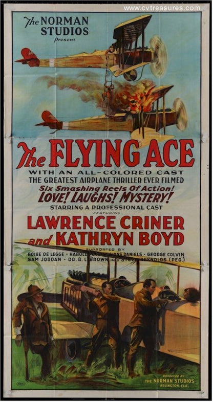 Flying Ace Original Vintage Movie Theater Poster Three Sheet Aviation Memorabilia Norman Studios 1926