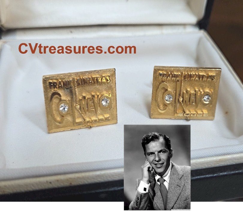 Frank Sinatra Original Vintage Cal Neva CUFFLINKS early 1960s