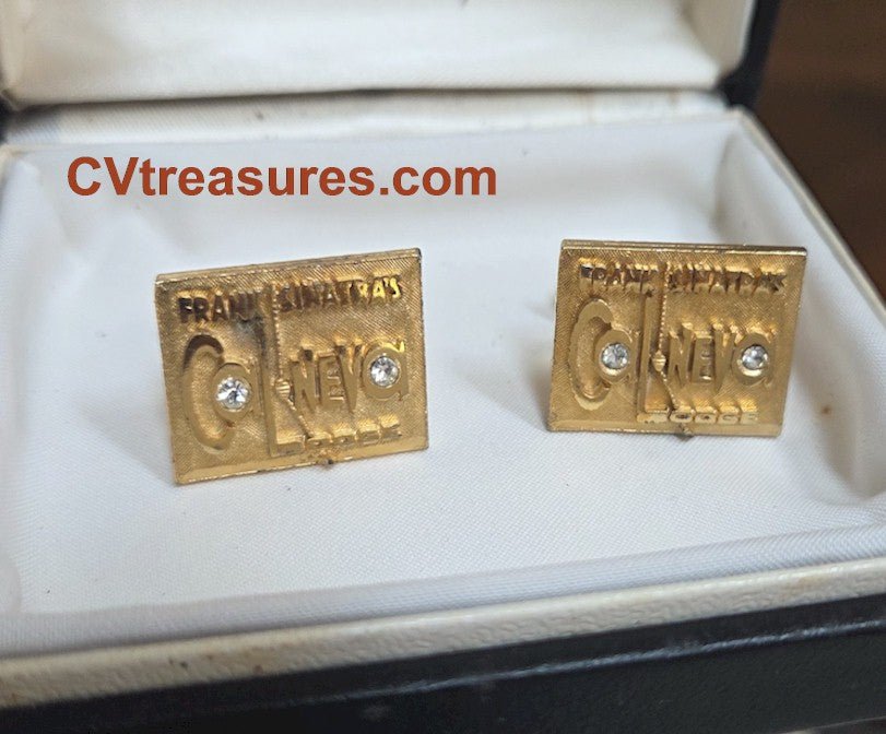 Frank Sinatra Original Vintage Cal Neva CUFFLINKS early 1960s