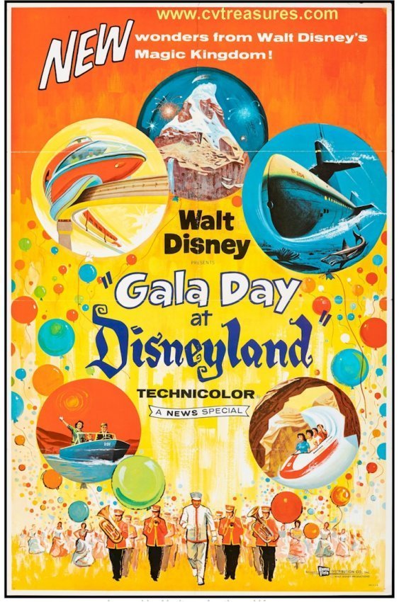 Gala Day at Disneyland Original Vintage One Sheet Movie Poster