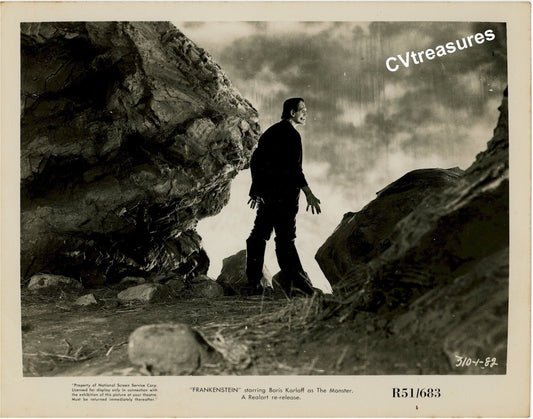 Historic Photo FRANKENSTEIN Original Theater Used Vintage Photo Still Boris Karloff 51rr 1