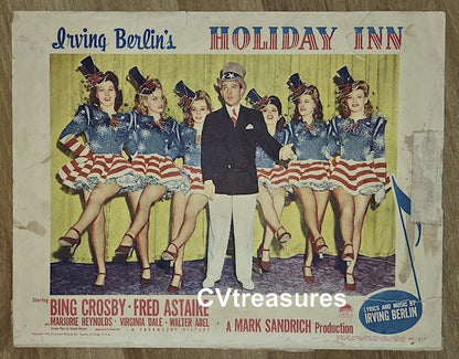 Holiday Inn Original Authentic Vintage Movie Theater Poster Lobby card Bing Crosby Astairey 6