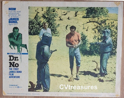 James Bond DR NO Original Vintage Lobby Card Movie Poster Sean Connery 1