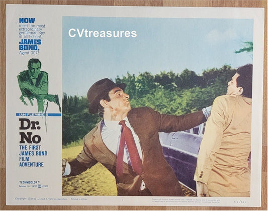 James Bond DR NO Original Vintage Lobby Card Movie Poster Sean Connery 8