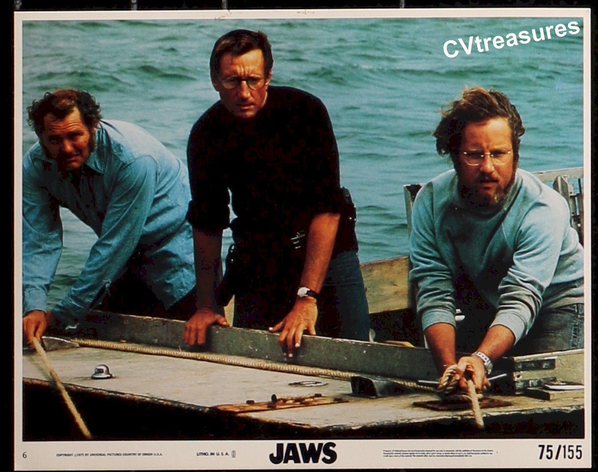JAWS Original Vintage Mini Lobby Card Movie Theater Posters 1975