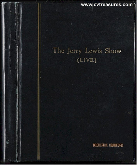 Jerry Lewis Show Original Vintage Script Broderick Crawford