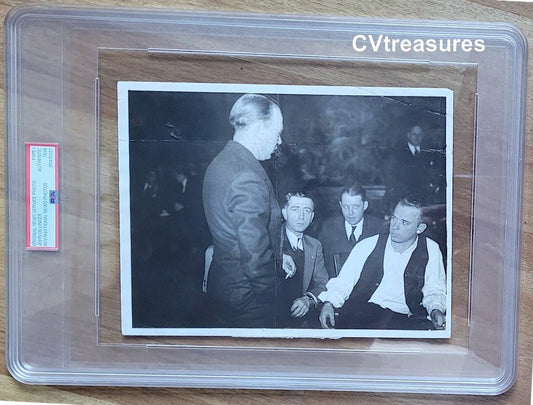 John Dillinger Original Authentc Vintage Escape Historic PSA Certified TYPE 1 Photo 1934