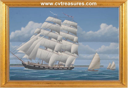 Nautical Art Seascape Marine Art Painting Oil Historical Art Keith  Reynolds 