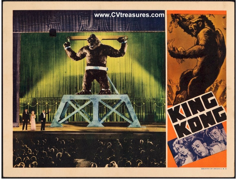 King Kong Original Vintage Lobby Card Movie Poster stage 1938 – CVTreasures