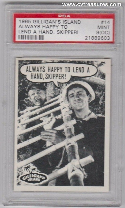 Non Sports Cards Gilligan's Island PSA 9(OC) High Grade Card 14 1965