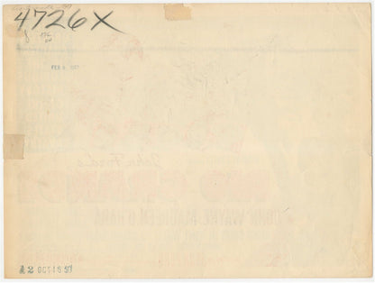 Original Vintage Movie Poster RARE Title Card RIO GRANDE John Wayne 1950