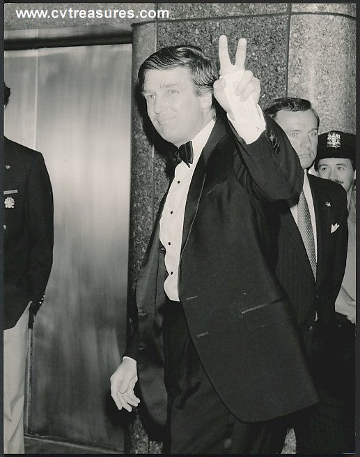 President DONALD TRUMP Original Vintage Type 1 Press Photo 1989