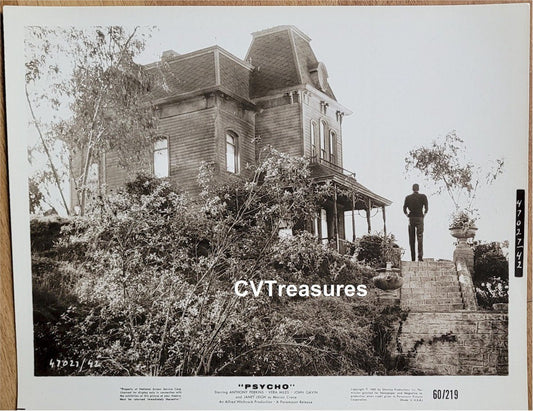PSYCHO Original Vintage Paramount studio Promo Photo Still Hitchcock Bates Motel house RARE TYPE 1