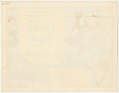 Quiet Man Original Vintage Movie Poster Lobby TITLE Card John Wayne 1952 B