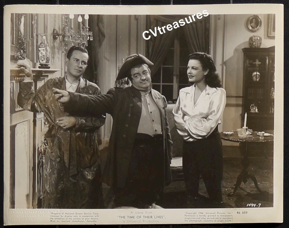 Rare Vintage Photo Abbott & Costello TIME OF THEIR LIVES 1946 1