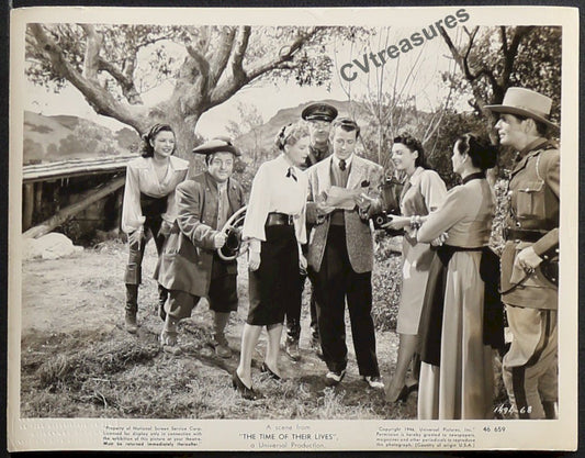 Rare Vintage TYPE I Historical Movie Photo Abbott & Costello TIME OF THEIR LIVES 1946 10