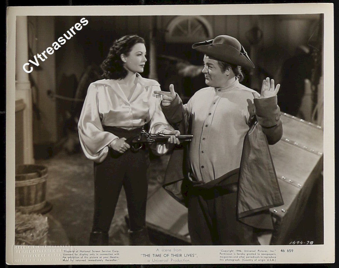 Rare Vintage TYPE I Historical Movie Photo Abbott & Costello TIME OF THEIR LIVES 1946 5