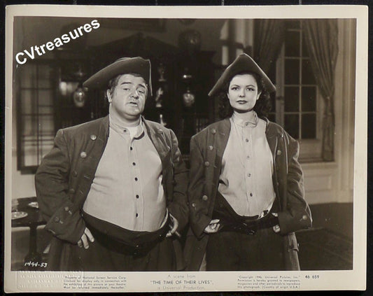 Rare Vintage TYPE I Historical Movie Photo Abbott & Costello TIME OF THEIR LIVES 1946 9