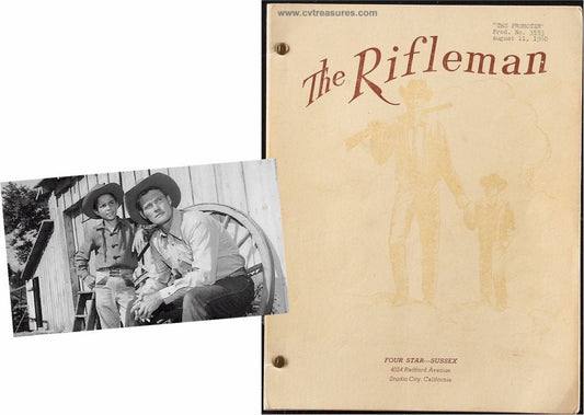 Rifleman Original Vintage TV Script Chuck Connors