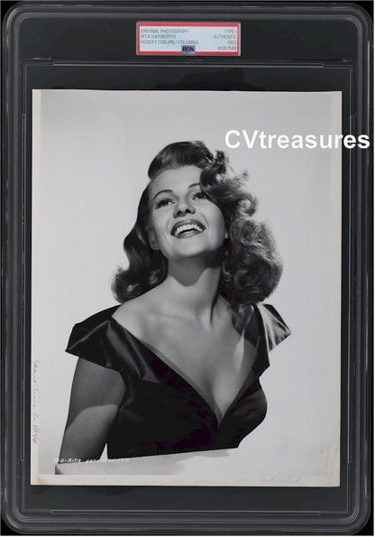 Rita Hayworth Original Vintage Authentic Type I Historical Photo PSA Certified TYPE I