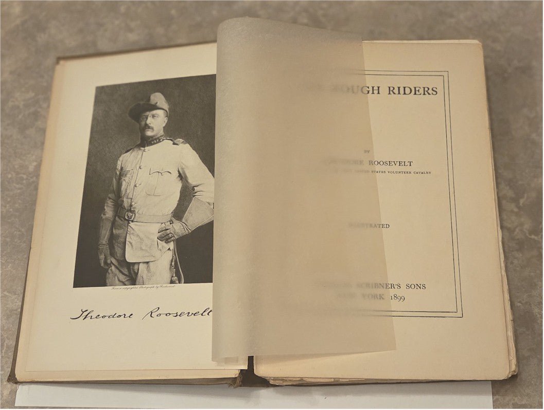 ROUGH RIDERS - First Printing Issue Theodore Roosevelt Antique Book Historical Vintage 1899