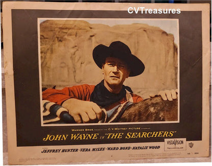 Searchers John Wayne Original Authentic vintage lobby card Western movie theater poster A