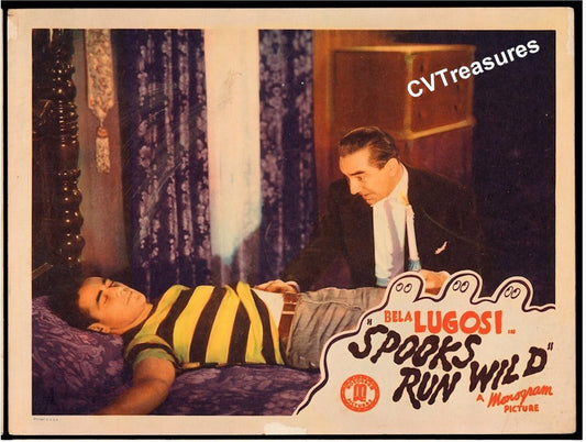 Spooks Run Wild Original Vintage Horror Movie Poster lobby card Bela Lugosi Dead End Kids Bowery Boys 2
