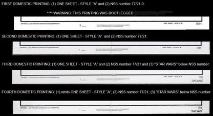 Star Wars Original Vintage Star Wars Movie Poster 1977 4th linen