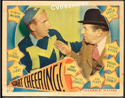 START CHEERING - THREE STOOGES Rare Original Authentic Vintage Lobby Card movie theater poster 1937 3